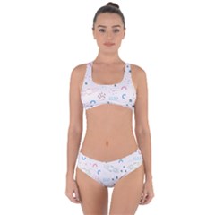 Spaceship Pattern Star Criss Cross Bikini Set by danenraven