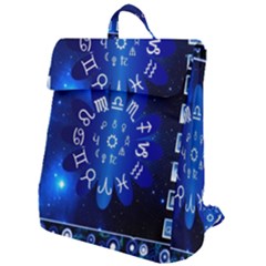 Astrology Horoscopes Constellation Flap Top Backpack by danenraven