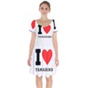 I love tamarind Short Sleeve Bardot Dress View1