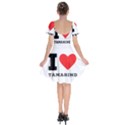 I love tamarind Short Sleeve Bardot Dress View2