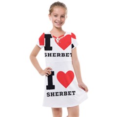 I Love Sherbet Kids  Cross Web Dress