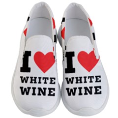 I Love White Wine Men s Lightweight Slip Ons by ilovewhateva