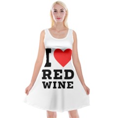 I Love Red Wine Reversible Velvet Sleeveless Dress by ilovewhateva