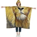 Lion Lioness Wildlife Hunter Women s Hooded Rain Ponchos View1