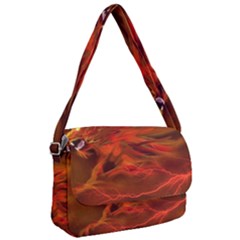 Fire Lion Flames Light Mystical Dangerous Wild Courier Bag by Mog4mog4