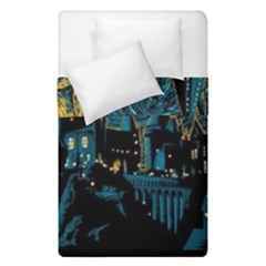 Hogwarts Castle Van Gogh Duvet Cover Double Side (single Size) by Mog4mog4