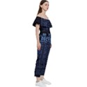 Doctor Who Tardis Off Shoulder Ruffle Top Jumpsuit View3