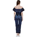 Doctor Who Tardis Off Shoulder Ruffle Top Jumpsuit View4