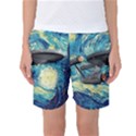 Star Starship The Starry Night Van Gogh Women s Basketball Shorts View1