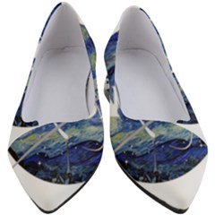 Vincent Van Gogh Starry Night Art Painting Planet Galaxy Women s Block Heels  by Mog4mog4