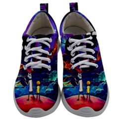 Cartoon Parody In Outer Space Mens Athletic Shoes by Mog4mog4