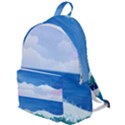 Illustration Landscape Sea Ocean Waves Beach Blue The Plain Backpack View1