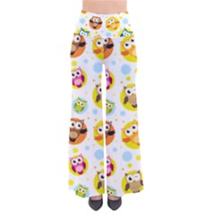 Owl Bird Cartoon So Vintage Palazzo Pants by Bakwanart