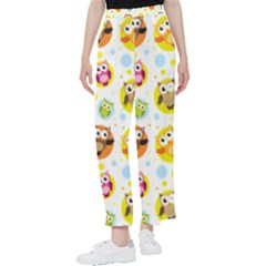 Owl Bird Cartoon Women s Pants  by Bakwanart