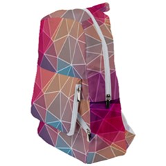 Multicolored Geometric Origami Idea Pattern Travelers  Backpack by Bakwanart