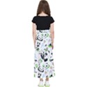 Giant Panda Bear Pattern Kids  Flared Maxi Skirt View2