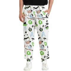 Giant Panda Bear Pattern Men s Elastic Waist Pants by Bakwanart