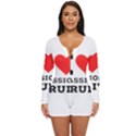 I love passion fruit Long Sleeve Boyleg Swimsuit View1