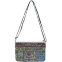 Arcade Game Retro Pattern Double Gusset Crossbody Bag View1