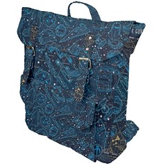 Position Of The Constellations Illustration Star Blue Buckle Up Backpack by Bakwanart