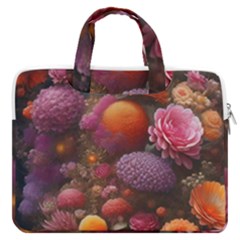 Flowers Blossoms Petals Blooms Macbook Pro 16  Double Pocket Laptop Bag  by 99art