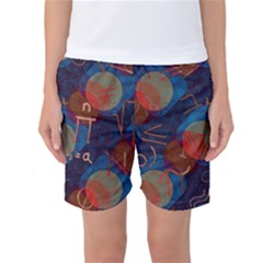 Background Graphic Beautiful Women s Basketball Shorts by 99art