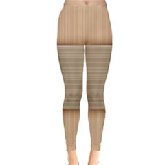 Wooden Wickerwork Texture Square Pattern Leggings  by 99art