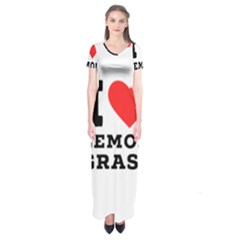 I Love Lemon Grass Short Sleeve Maxi Dress by ilovewhateva