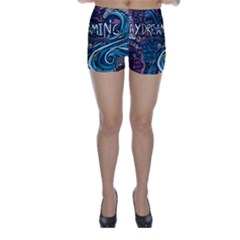 Graffiti Art Psychedelic Art Graphic Design Modern Art Skinny Shorts by 99art