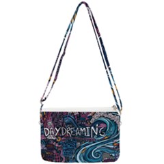 Graffiti Art Psychedelic Art Graphic Design Modern Art Double Gusset Crossbody Bag by 99art