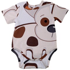 Animation-dog-cute-cartoon-drawing Baby Short Sleeve Bodysuit