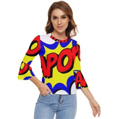 Kapow-comic-comic-book-fight Bell Sleeve Top