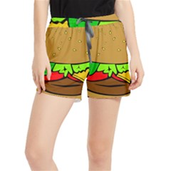 Hamburger-cheeseburger-fast-food Women s Runner Shorts by 99art