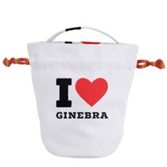 I Love Ginebra Drawstring Bucket Bag by ilovewhateva