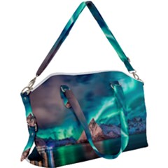 Amazing Aurora Borealis Colors Canvas Crossbody Bag by B30l