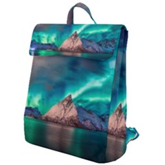 Amazing Aurora Borealis Colors Flap Top Backpack by B30l