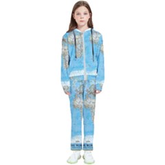 Blue White And Green World Map National Geographic Kids  Tracksuit by B30l