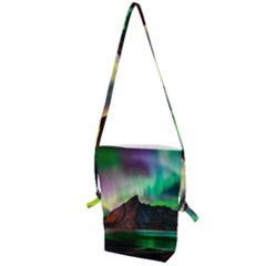 Aurora Borealis Nature Sky Light Folding Shoulder Bag by B30l