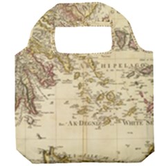 Map Of Greece Archipelago Foldable Grocery Recycle Bag by B30l