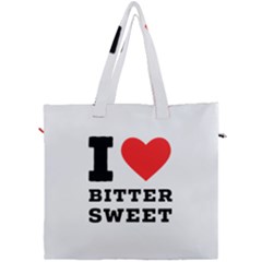 I Love Bitter Sweet Canvas Travel Bag by ilovewhateva