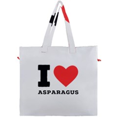 I Love Asparagus  Canvas Travel Bag by ilovewhateva