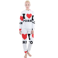 I Love Pork  Women s Lounge Set by ilovewhateva