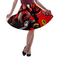 Carlos Sainz A-line Skater Skirt by Boster123