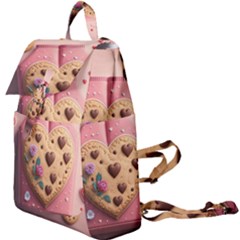 Cookies Valentine Heart Holiday Gift Love Buckle Everyday Backpack by Ndabl3x