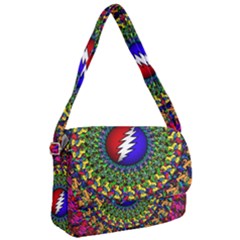 Grateful Dead Pattern Courier Bag by Wav3s