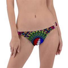 Grateful Dead Pattern Ring Detail Bikini Bottoms by Wav3s