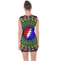 Grateful Dead Pattern Lace Up Front Bodycon Dress View2