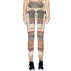 Egyptian Architecture Column Pocket Leggings  by Wav3s