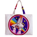 Badge-patch-pink-rainbow-rocket Zipper Mini Tote Bag View1