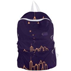 Skyscraper-town-urban-towers Foldable Lightweight Backpack by Wav3s